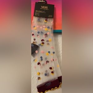 Confetti Sheer Van Socks NWT
